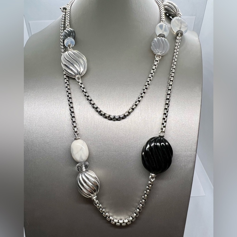 David Yurman Bijoux Multi Beads on Chain Necklace